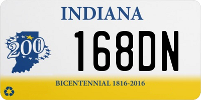 IN license plate 168DN