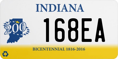 IN license plate 168EA