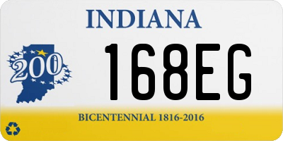 IN license plate 168EG