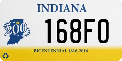 IN license plate 168FO