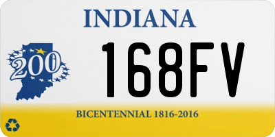 IN license plate 168FV
