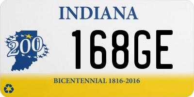 IN license plate 168GE