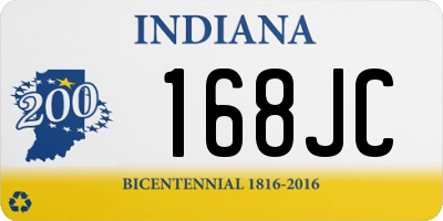 IN license plate 168JC
