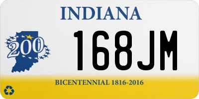 IN license plate 168JM