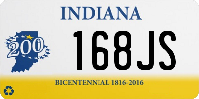 IN license plate 168JS