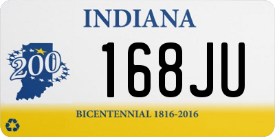 IN license plate 168JU