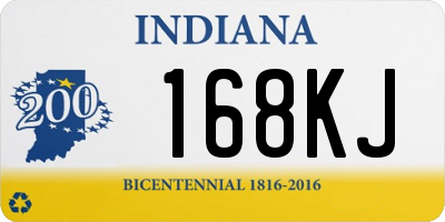 IN license plate 168KJ