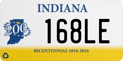 IN license plate 168LE