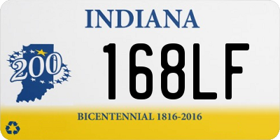 IN license plate 168LF