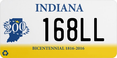IN license plate 168LL