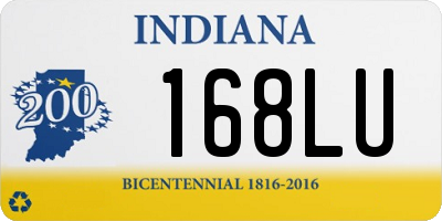IN license plate 168LU