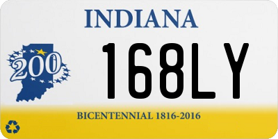 IN license plate 168LY