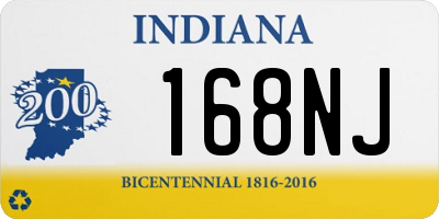 IN license plate 168NJ