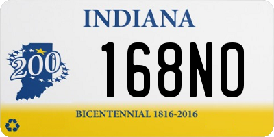IN license plate 168NO