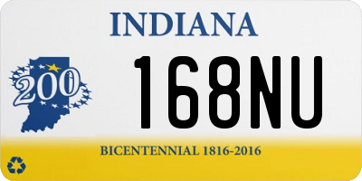 IN license plate 168NU