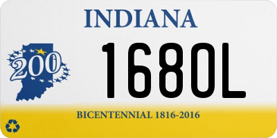 IN license plate 168OL