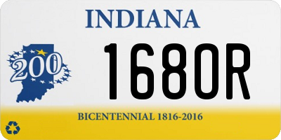 IN license plate 168OR