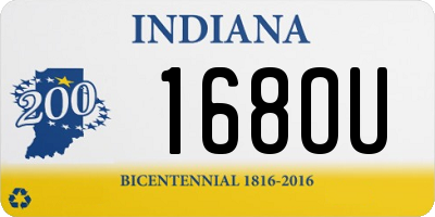 IN license plate 168OU