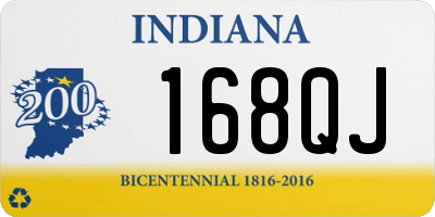 IN license plate 168QJ