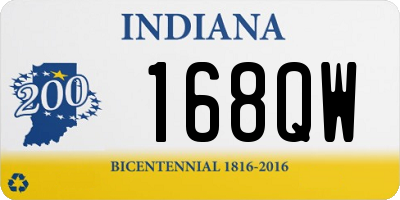 IN license plate 168QW