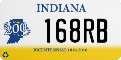 IN license plate 168RB