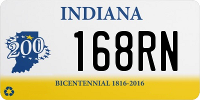 IN license plate 168RN