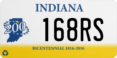 IN license plate 168RS