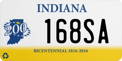 IN license plate 168SA