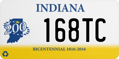 IN license plate 168TC