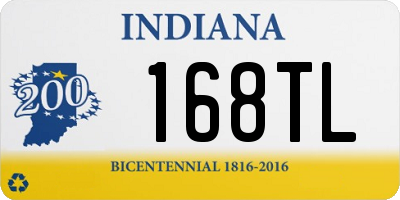 IN license plate 168TL