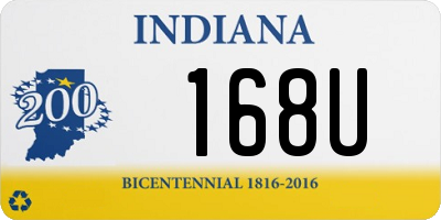 IN license plate 168U