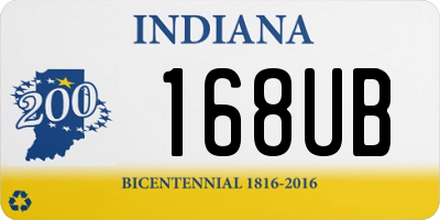 IN license plate 168UB