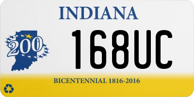 IN license plate 168UC
