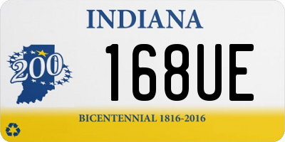 IN license plate 168UE