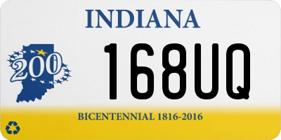 IN license plate 168UQ