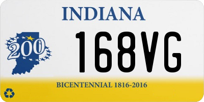 IN license plate 168VG