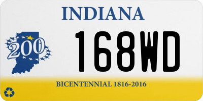 IN license plate 168WD