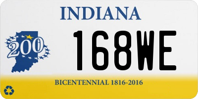 IN license plate 168WE