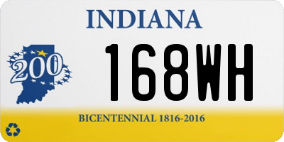 IN license plate 168WH