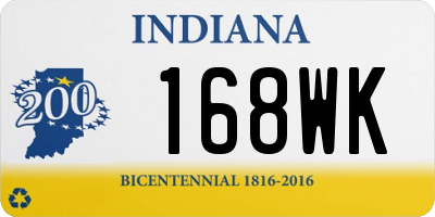 IN license plate 168WK