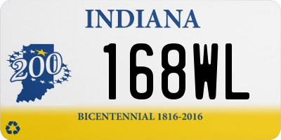 IN license plate 168WL