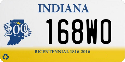 IN license plate 168WO