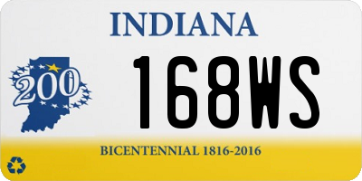 IN license plate 168WS
