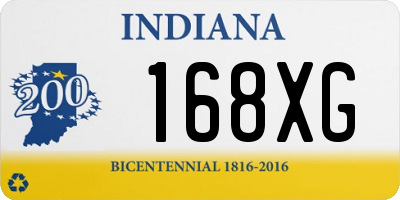 IN license plate 168XG