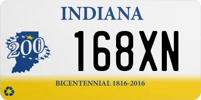 IN license plate 168XN