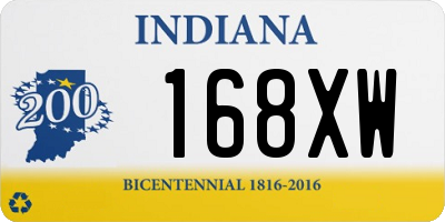 IN license plate 168XW