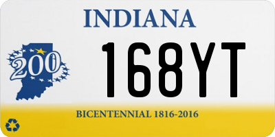 IN license plate 168YT