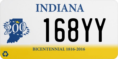 IN license plate 168YY