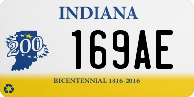 IN license plate 169AE