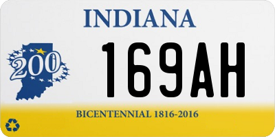 IN license plate 169AH